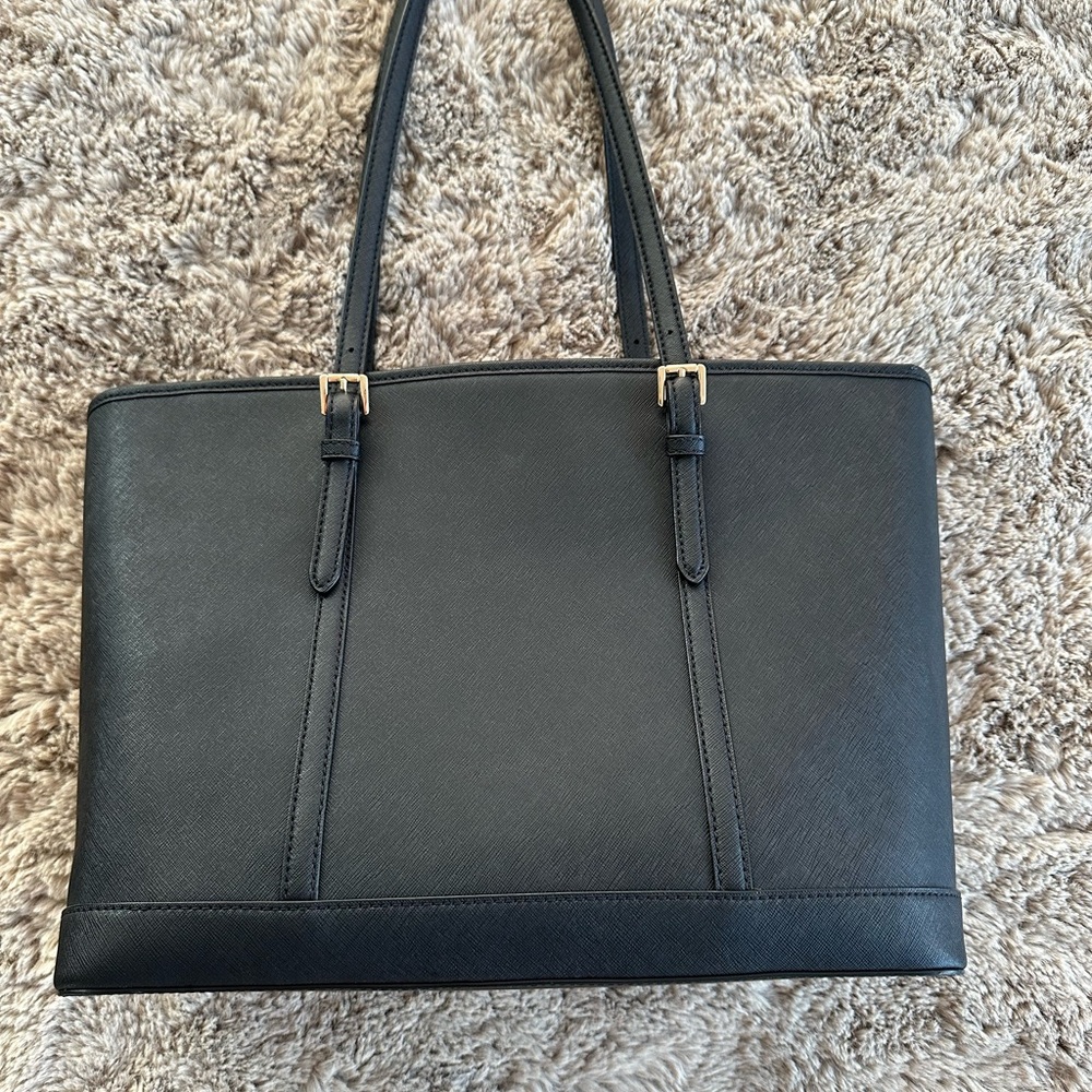 Michael Kors Black Structured Tote Bag - Picture 2 of 6